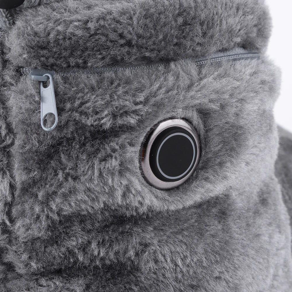 USB Heater Foot Shoes Winter Warm Snow Boots Comfortable Plush Warm Electric Slippers Foot Warmer Shoes for Men Women