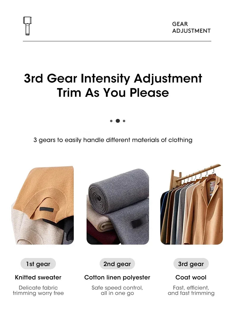 Lint Remover for Clothing Electric Pellet Fluff Remover Rechargeable Portable Fabric HairBall Shaver Removes Lint from Clothes