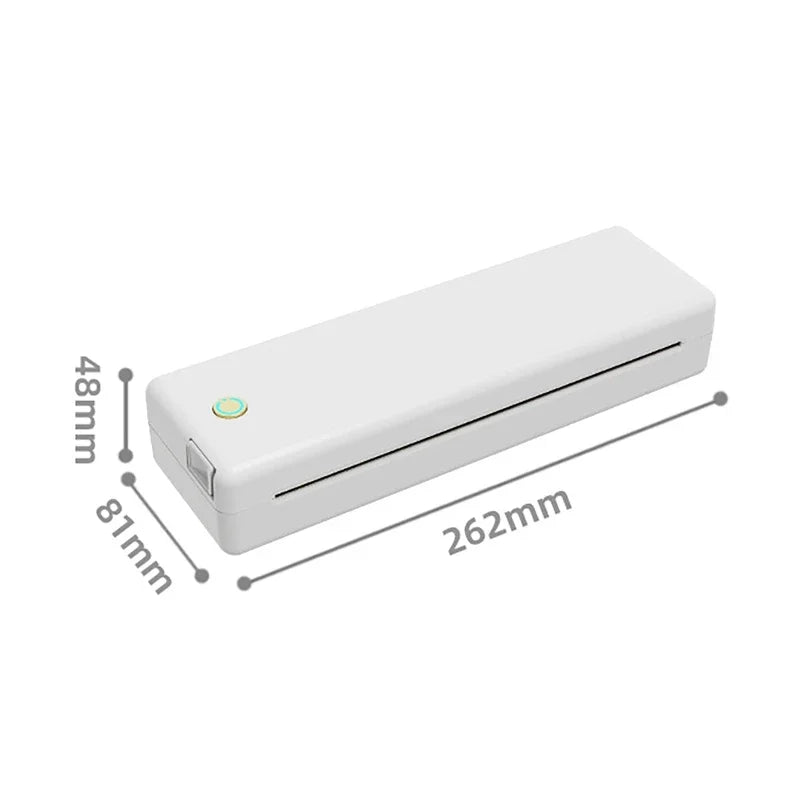 Bluetooth A4 Thermal Printer USB Charging for Contract PDF Document Photo Picture Study Office Wireless Mobile Printing Machine