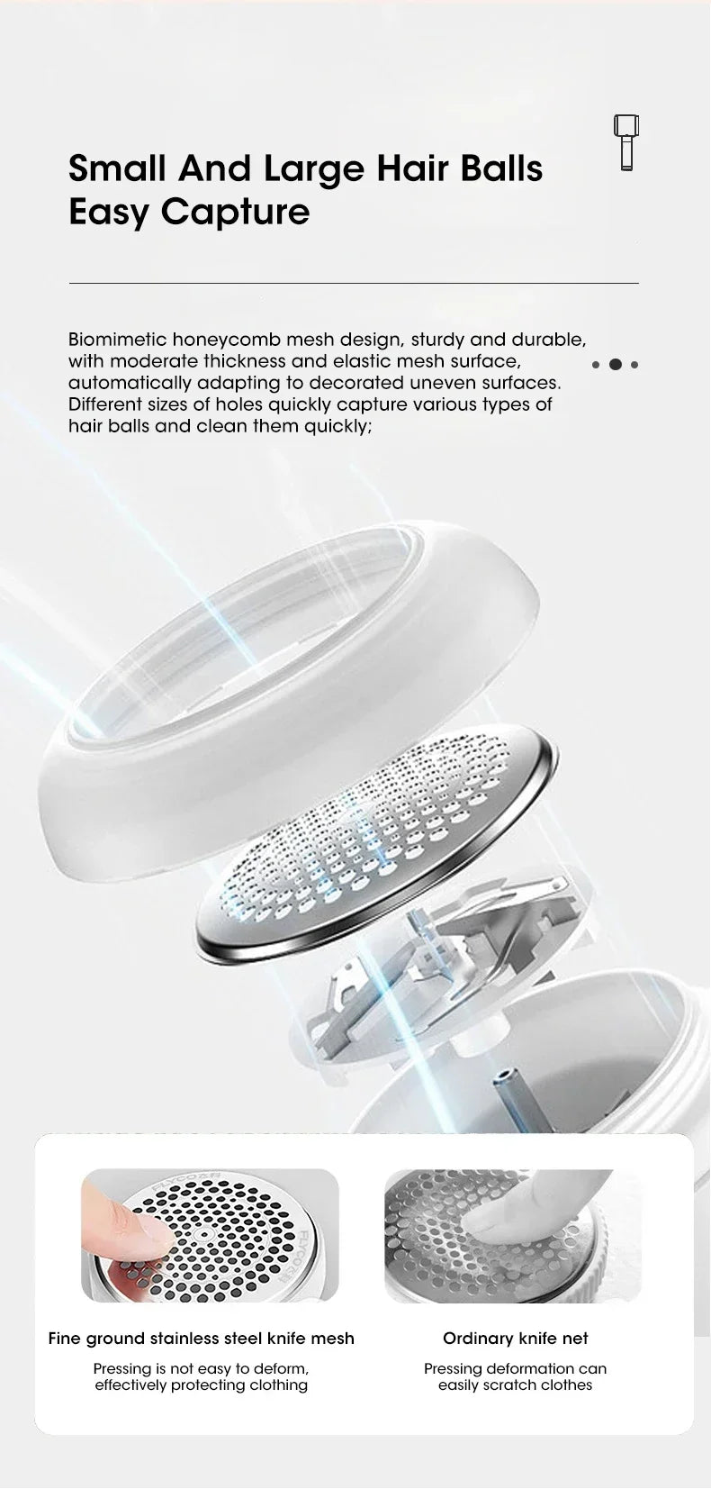 Lint Remover for Clothing Electric Pellet Fluff Remover Rechargeable Portable Fabric HairBall Shaver Removes Lint from Clothes